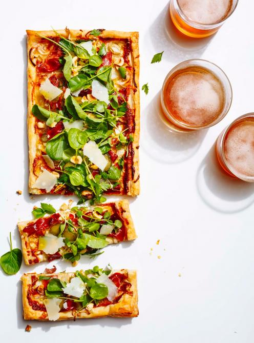 Tarte apéro au prosciutto