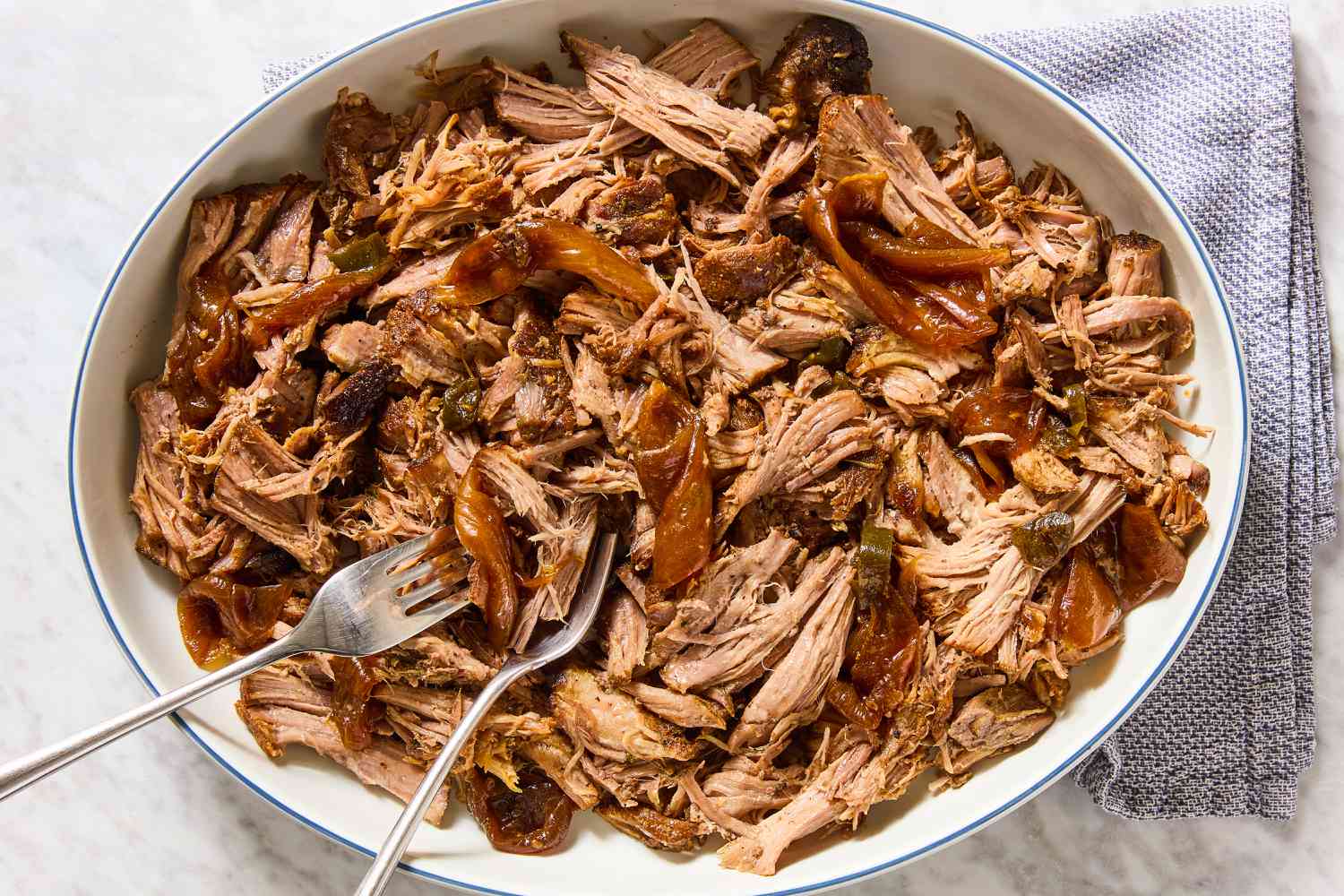 Effiloché de porc barbecue à la mijoteuse (pulled pork)
