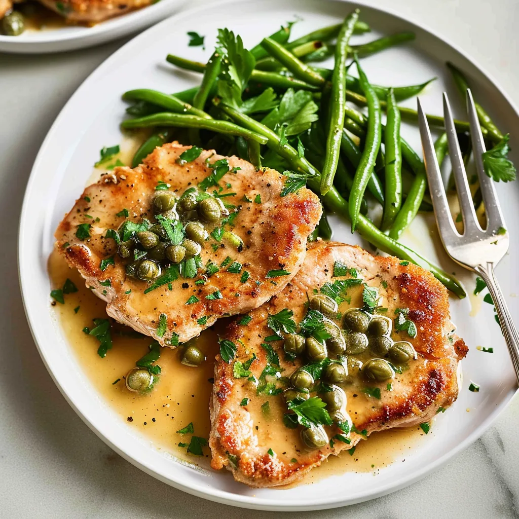 Côtelettes de porc piccata