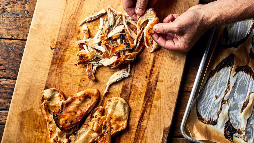 Poulet effiloché rapide