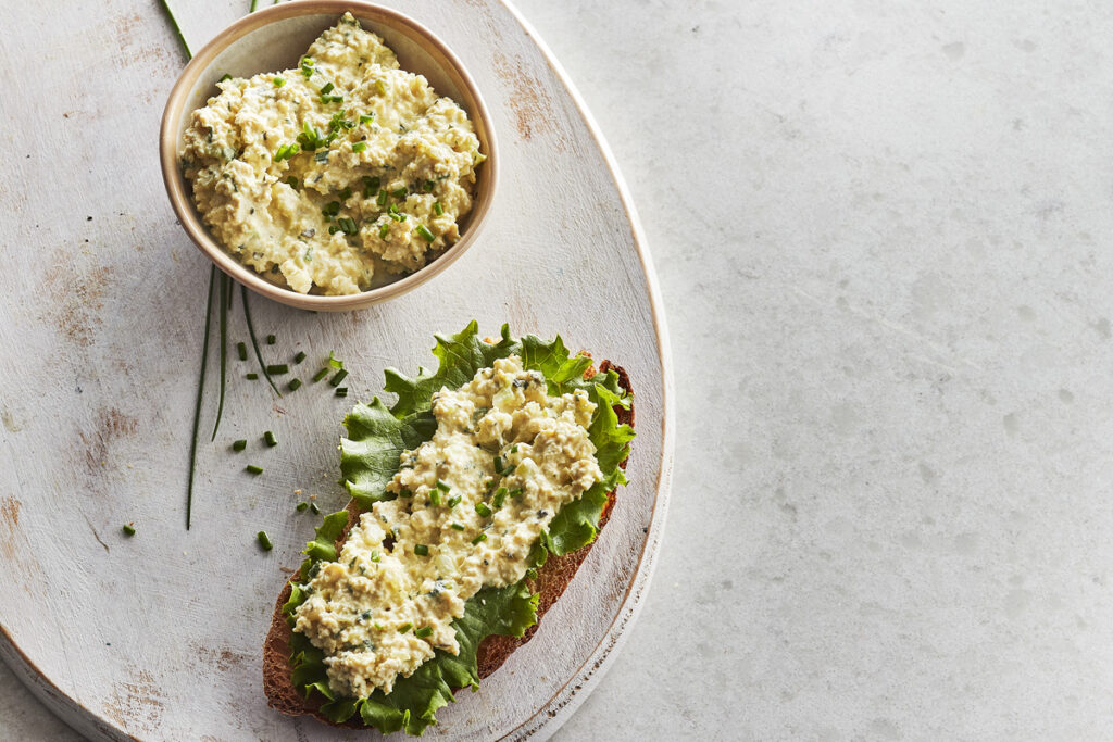 Tartinade de tofu style salade aux œufs