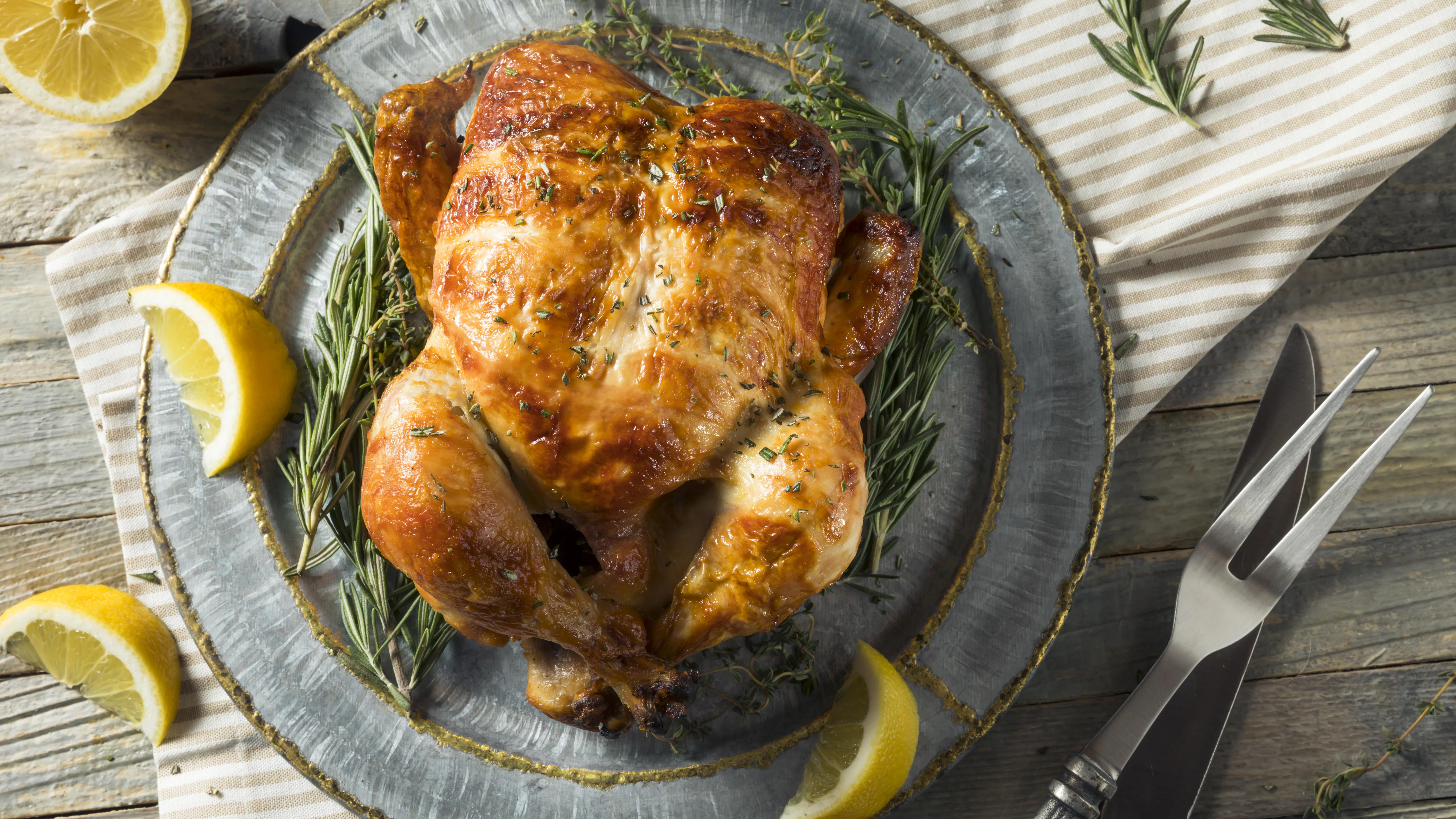 Poulet rôti au jus