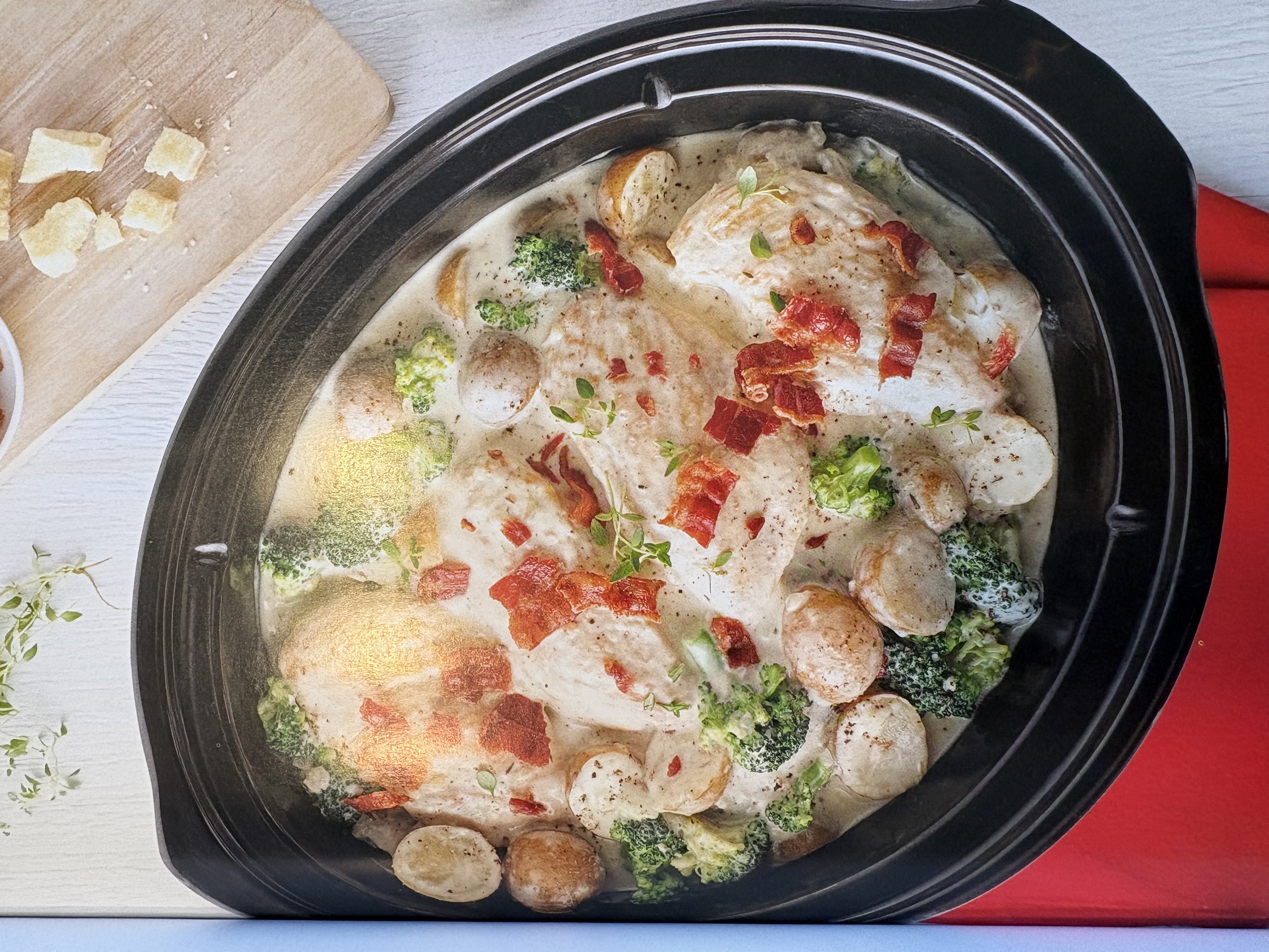 Poulet crémeux brocoli et bacon