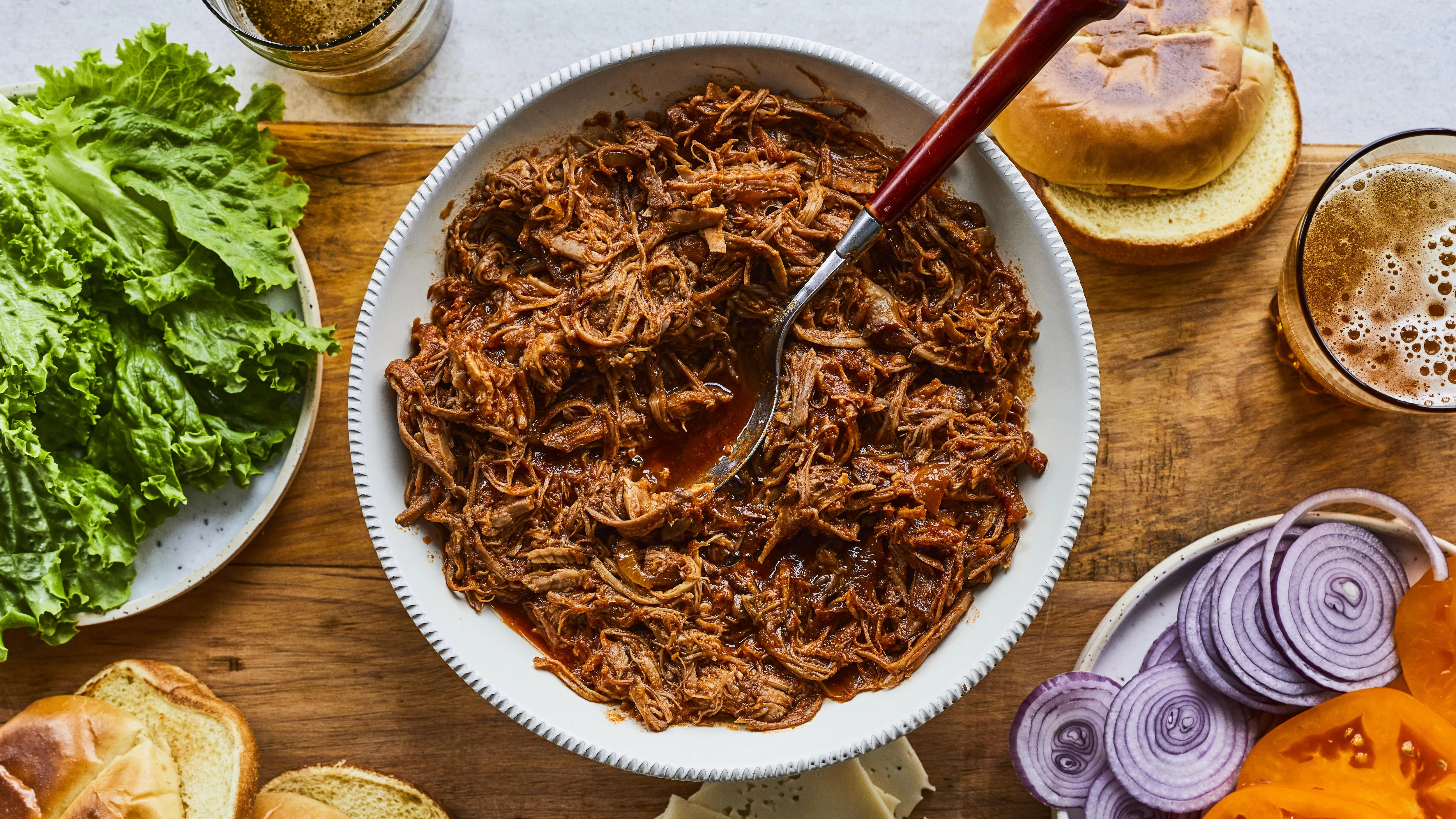 Porc effiloché à la mijoteuse (Le meilleur)